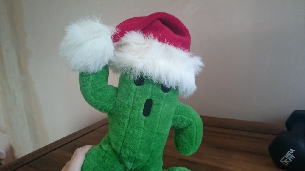 Cactuar with a santa hat