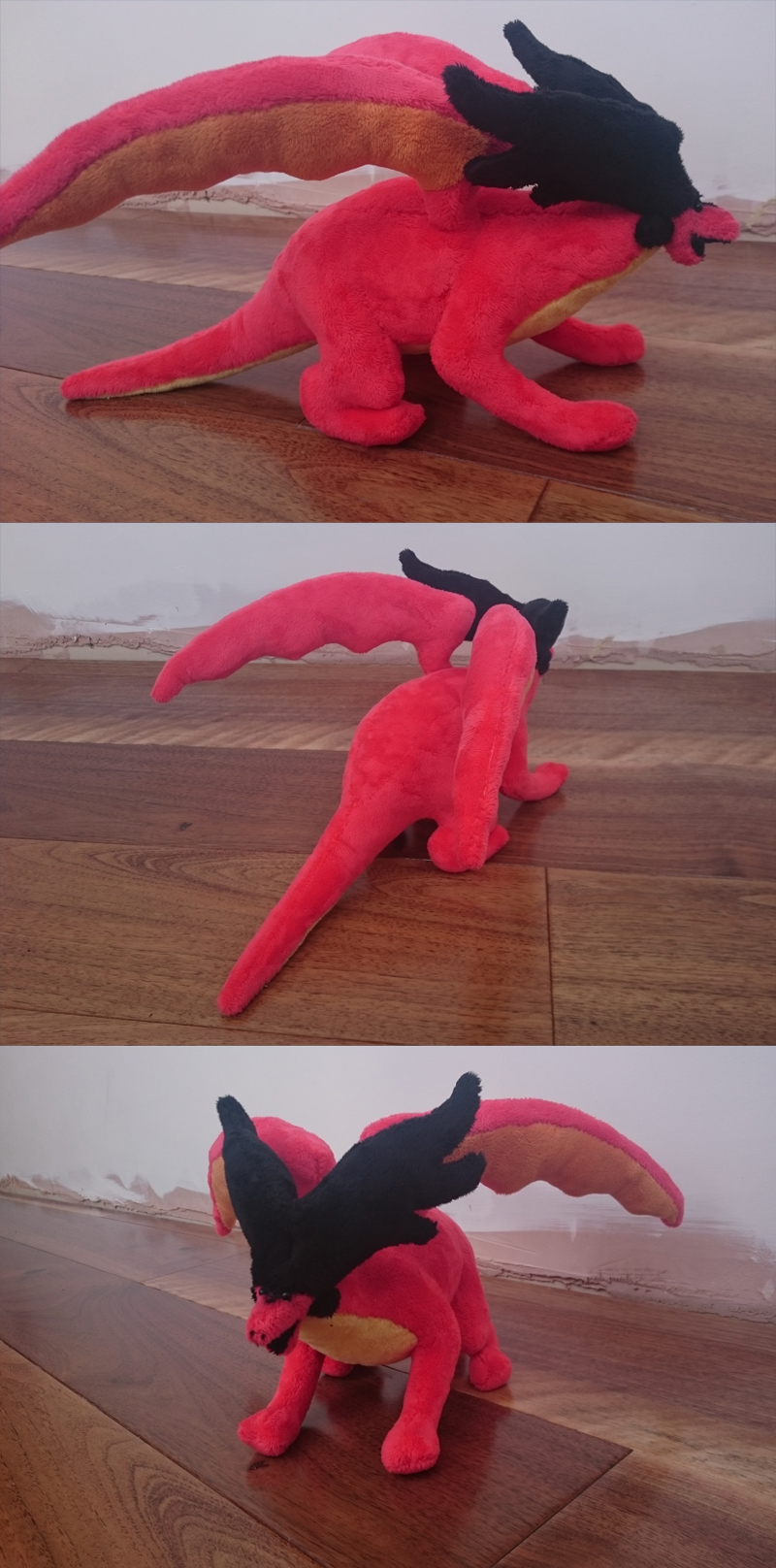 Ruby dragon plush